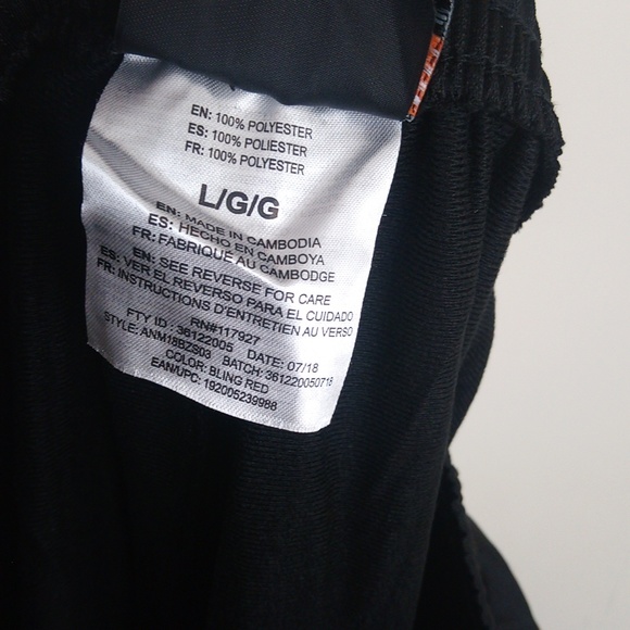 And1 Red Black Silky Matching Track Suit Jacket Pants - Picture 16 of 16